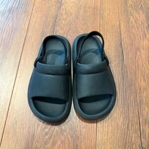 Zara Black Slide Sandals